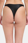 Erotissch Low Rise Half Coverage Thong - Black — thumbnail 2